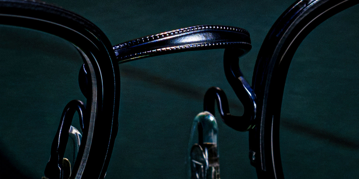 Masunaga® GMS-112P MSNG GMS 112P 35 NAVY DEMI 43 Eyeglasses