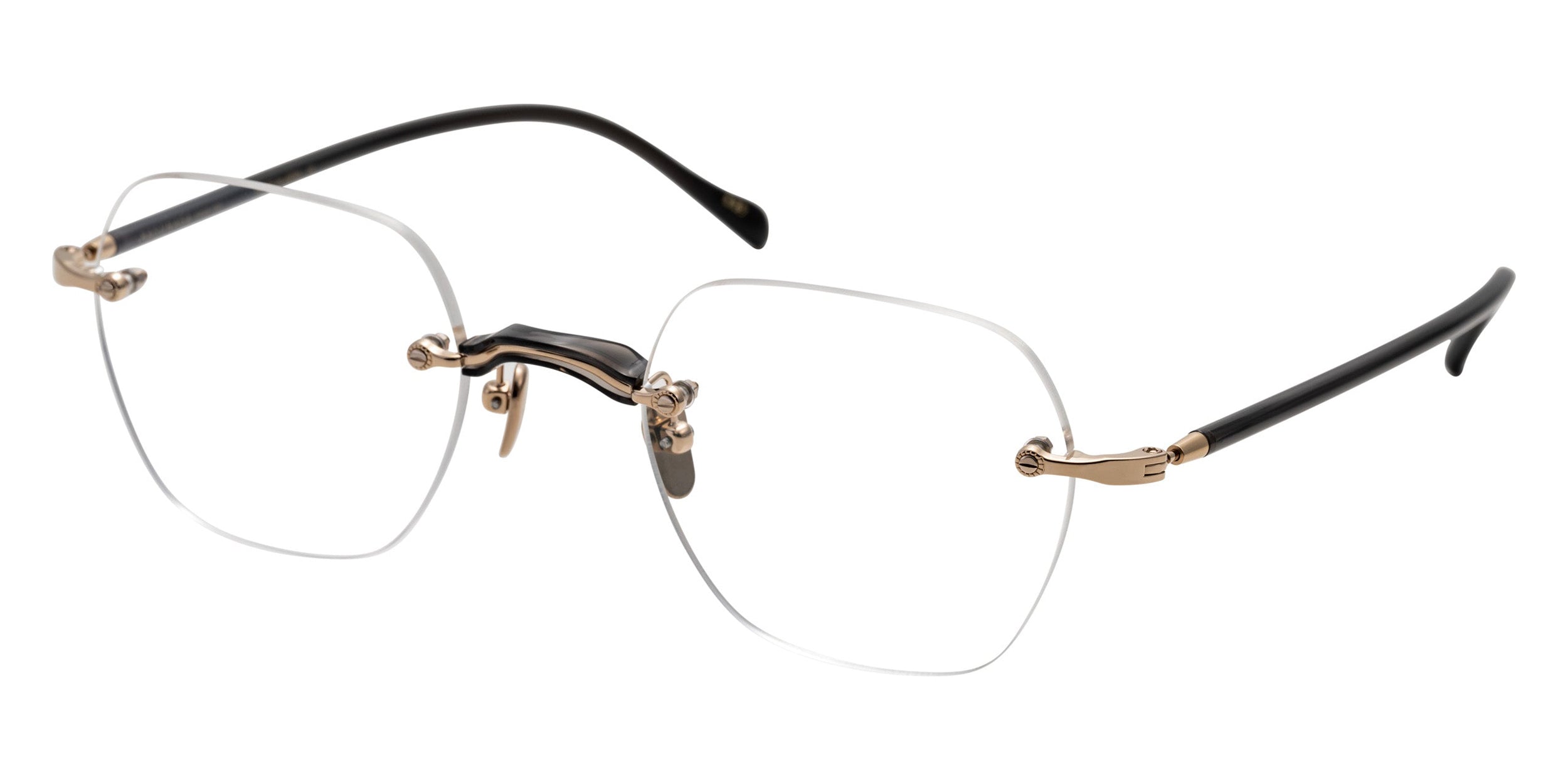 Masunaga® GMS-122T MSNG GMS 122T 39 BLACK GP 50 Eyeglasses
