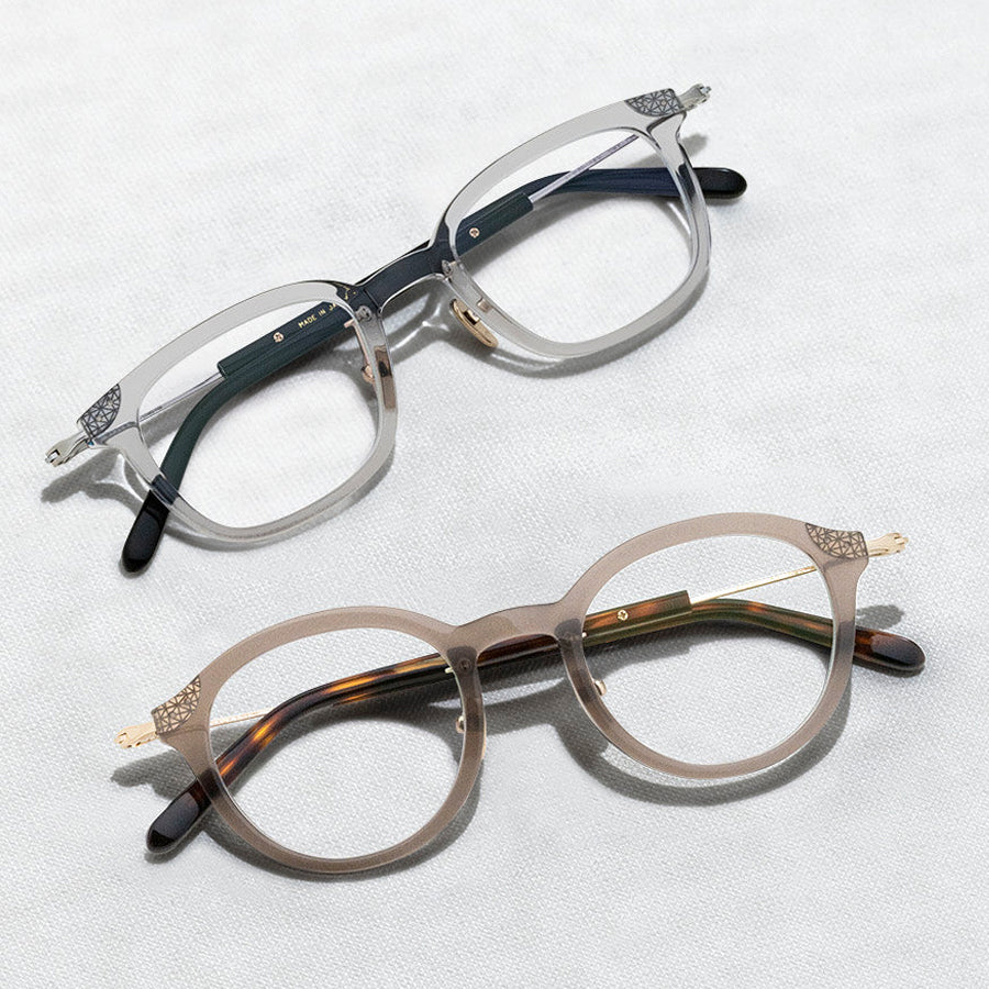 Masunaga® GMS-123 MSNG GMS 123 23 TAUPE 47 Eyeglasses