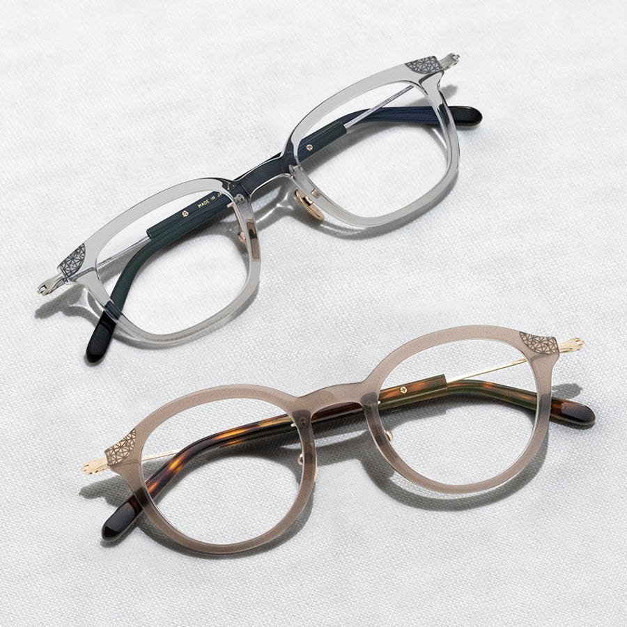 Masunaga® GMS-124 MSNG GMS 124 34 GREY 47 Eyeglasses