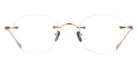 Masunaga® GMS-126T MSNG GMS 126T 21 GOLD NAVY 47 Eyeglasses