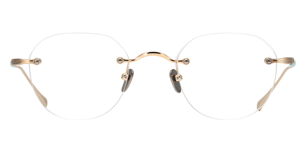 Masunaga® GMS-126T MSNG GMS 126T 21 GOLD NAVY 47 Eyeglasses
