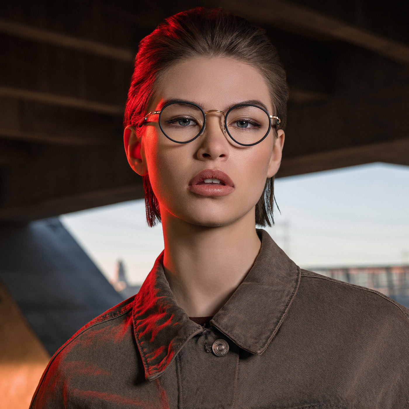 Masunaga® GMS-127 MSNG GMS 127 39 BK 45 Eyeglasses