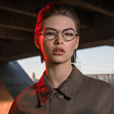 Masunaga® GMS-127 MSNG GMS 127 39 BK 45 Eyeglasses