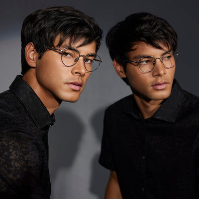 Masunaga® GMS-128T MSNG GMS 128T 19 BLACK 48 Eyeglasses