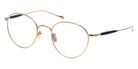 Masunaga® GMS-128T MSNG GMS 128T 21 GOLD NAVY 48 Eyeglasses