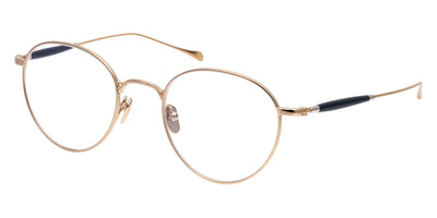 Masunaga® GMS-128T MSNG GMS 128T 21 GOLD NAVY 48 Eyeglasses