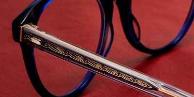 Masunaga® KOUKI 104 MSNG KOUKI 104 25 NAVY 53 Eyeglasses