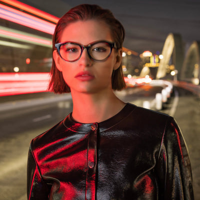 Masunaga® KOUKI 104 MSNG KOUKI 104 39 BK DEMI 53 Eyeglasses