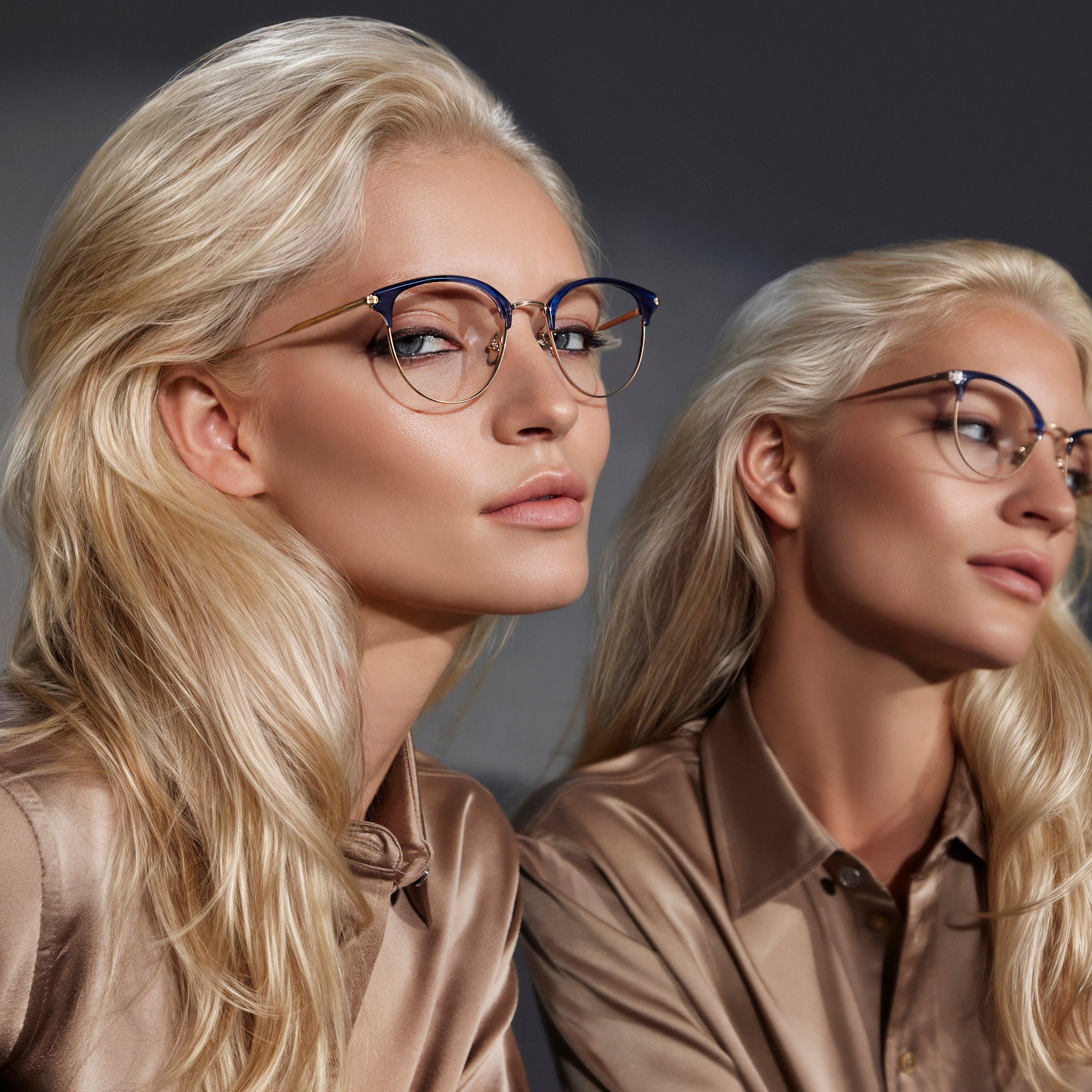 Masunaga® LAUREN MSNG LAUREN 25 NAVY 49 Eyeglasses