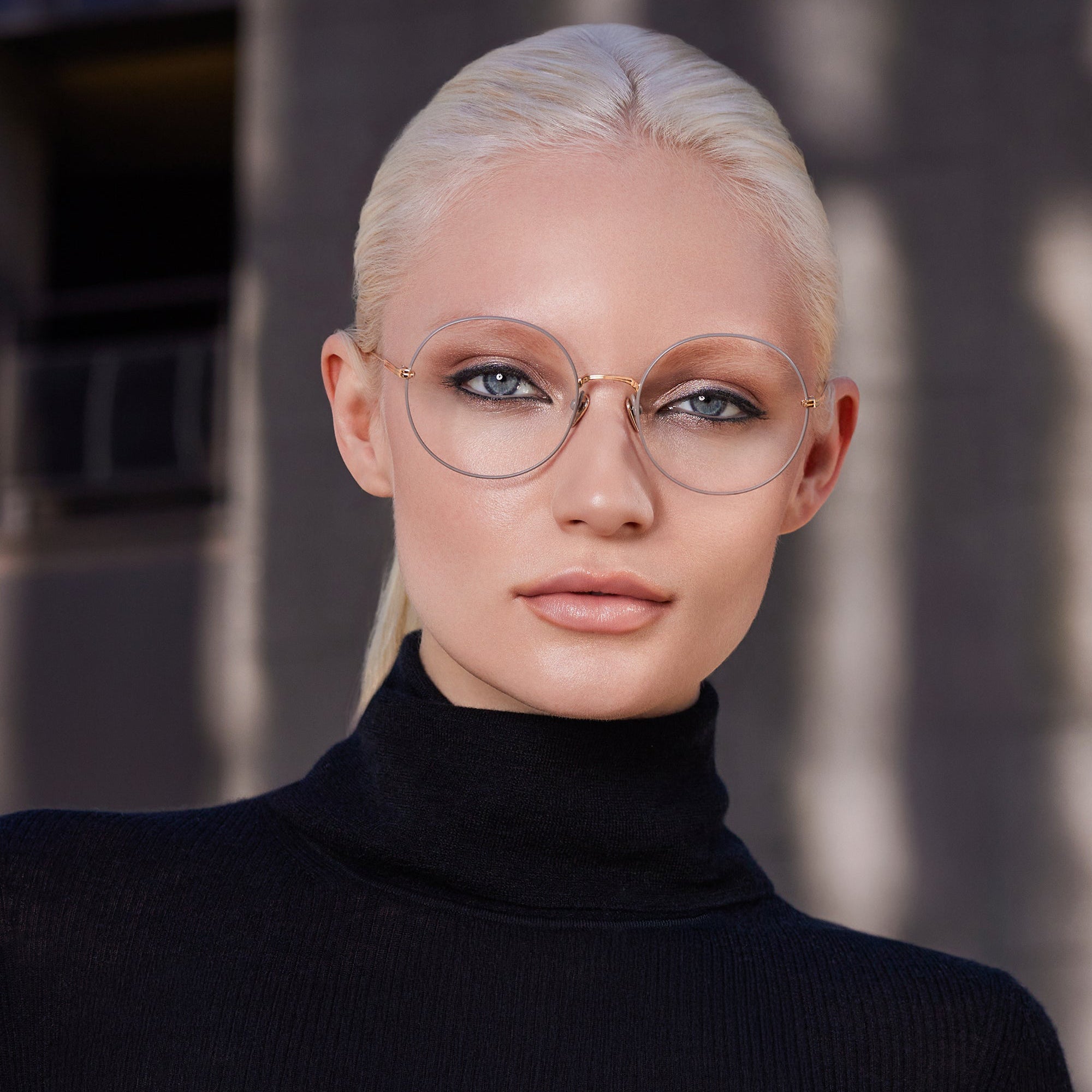 Masunaga® RONDE MSNG RONDE 39 BK GP 54 Eyeglasses