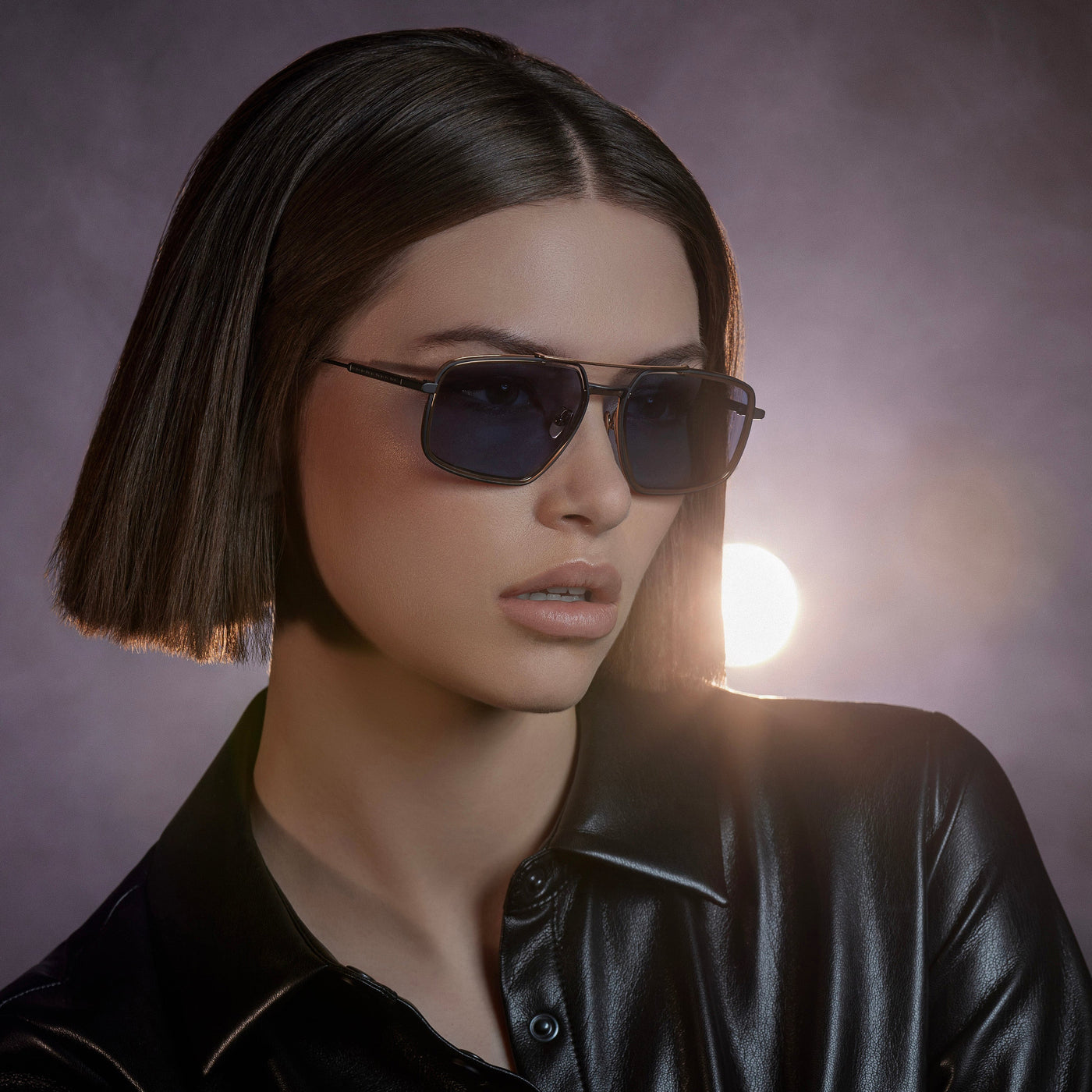 Masunaga® TOBI MSNG TOBI S29 BK SILVER 55 Sunglasses