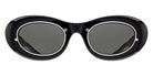 Matsuda® 10604H MTD 10604H Black 49 Sunglasses - Black/Grey Solid
