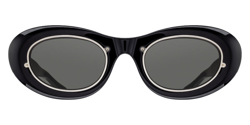 Matsuda® 10604H MTD 10604H Black 49 Sunglasses - Black/Grey Solid