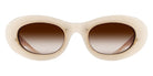 Matsuda® 10604H MTD 10604H Milk White 49 Sunglasses - Milk White/Brown Gradient