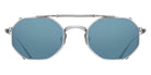 Matsuda® CL3086 CLIP MTD CL3086 AntSlvr-Bl Gr 46 - Antique Silver / Blue Grey Sunglasses