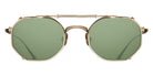 Matsuda® CL3086 CLIP MTD CL3086 Brshd Gld-Sg Grn 46 - Brushed Gold / Sage Green Sunglasses