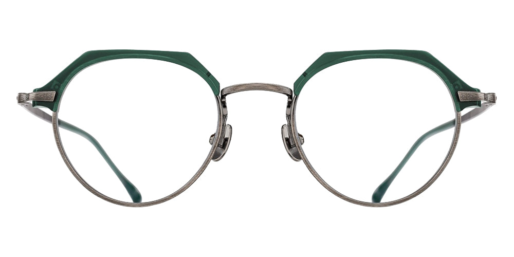 Matsuda® M2064 Eyeglasses - Matte Bottle Green-Antique Silver