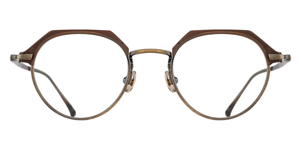 Matsuda® M2064 Eyeglasses - Matte Taupe-Antique Gold