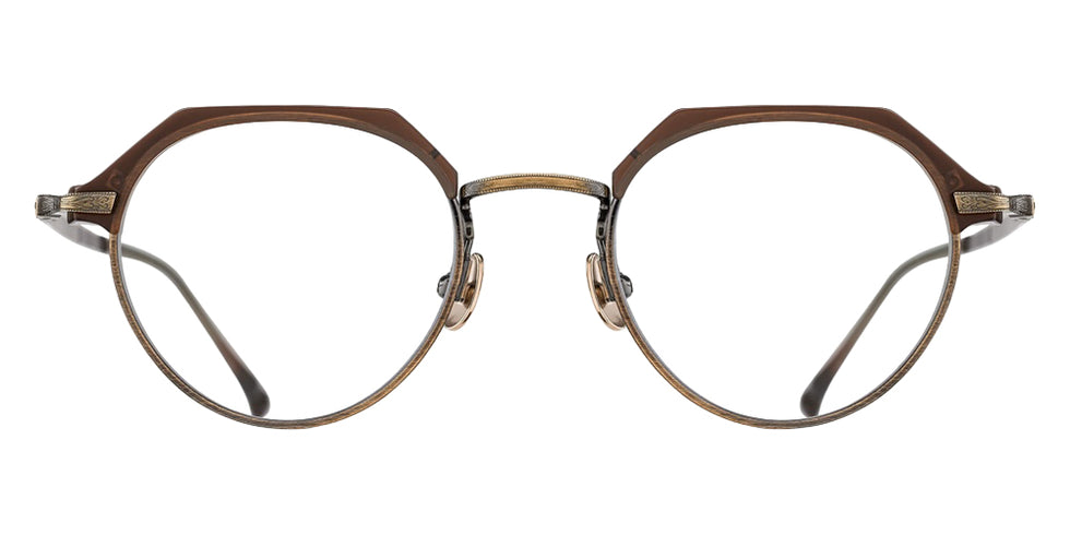 Matsuda® M2064 Eyeglasses - Matte Taupe-Antique Gold