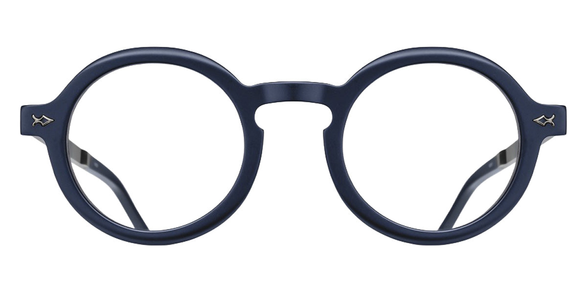 Matsuda® M2067 Eyeglasses - MATTE NAVY/ANTIQUE SILVER