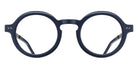 Matsuda® M2067 Eyeglasses - MATTE NAVY/ANTIQUE SILVER