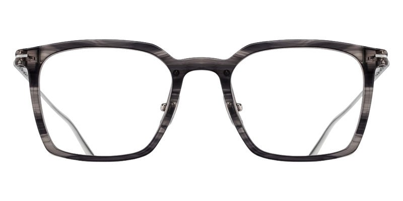 Matsuda® M2074 MTD M2074 Black Stripe/Brushed Silver 49 Eyeglasses - Black Stripe/Brushed Silver