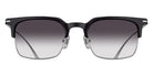 Matsuda® M2075 Sunglasses - Black/Brushed Silver/Grey Gradient