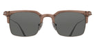 Matsuda® M2075 Sunglasses - Taupe/Antique Silver/Grey