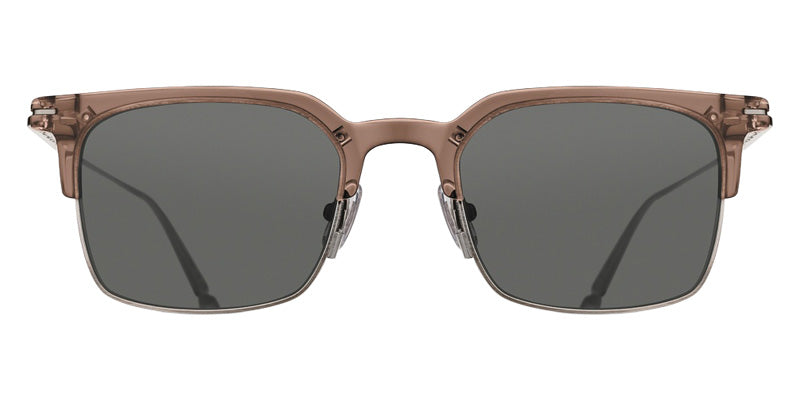 Matsuda® M2075 Sunglasses - Taupe/Antique Silver/Grey