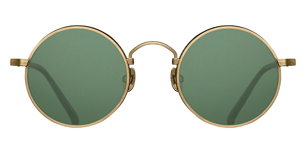 Matsuda® M3100-I MTD M3100-I Antique Gold/Dark Brown 45 Sunglasses - Antique Gold/Dark Brown/G-15