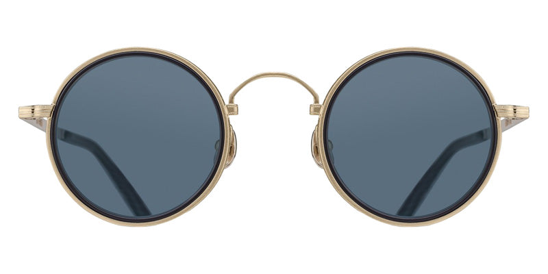 Matsuda® M3100-I MTD M3100-I Brushed Gold/Matte Black 45 Sunglasses - Brushed Gold/Matte Black/Blue Grey