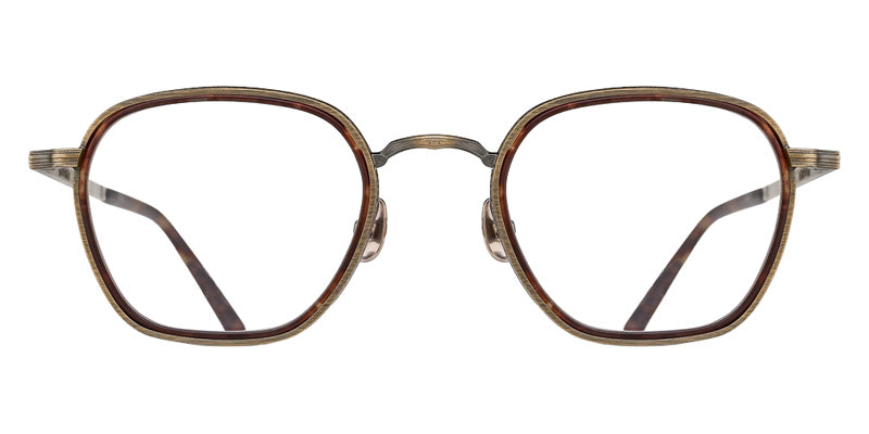 Matsuda® M3101-I MTD M3101-I Antique Gold/Dark Brown 50 Eyeglasses - Antique Gold/Dark Brown