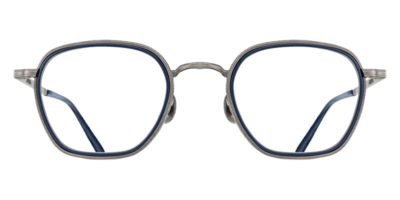 Matsuda® M3101-I MTD M3101-I Antique Silver/Navy 50 Eyeglasses - Antique Silver/Navy