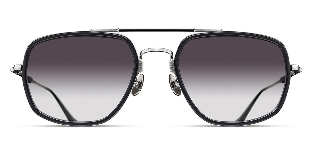 Matsuda® M3123 MTD M3123 Brushed Silver/Matte Black/Grey Gradient 55 - Brushed Silver/Matte Black / Grey Gradient Sunglasses