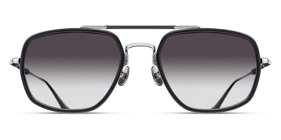 Matsuda® M3123 MTD M3123 Brushed Silver/Matte Black/Grey Gradient 55 - Brushed Silver/Matte Black / Grey Gradient Sunglasses