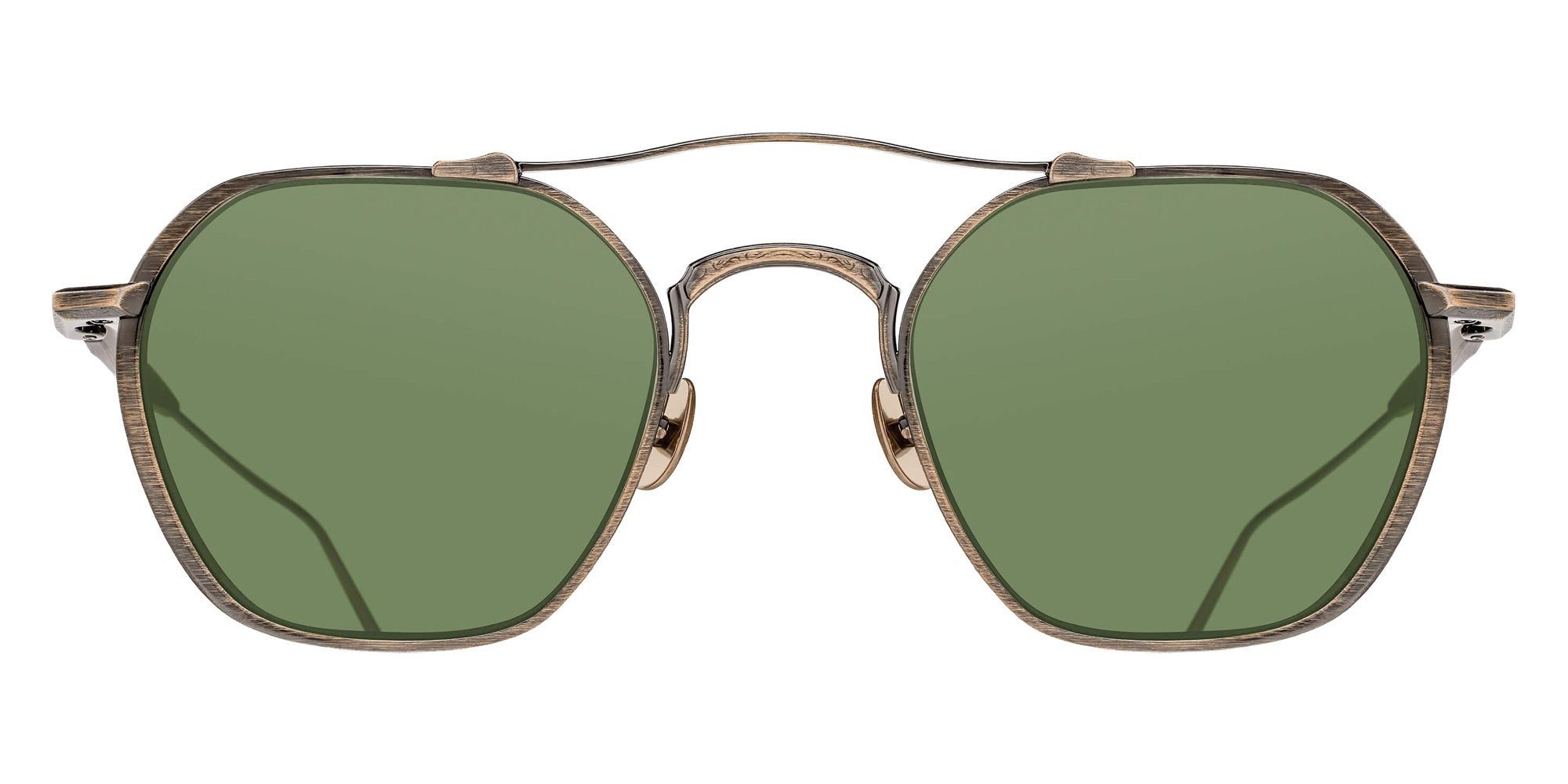 Matsuda® M3145 MTD M3145 Antique Gold/Sage Green 50 Sunglasses - Antique Gold/Sage Green