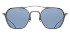 Matsuda® M3145 MTD M3145 Antique Silver/Cobalt Blue 50 Sunglasses - Antique Silver/Cobalt Blue