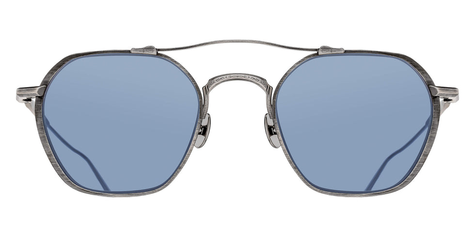 Matsuda® M3145 MTD M3145 Antique Silver/Cobalt Blue 50 Sunglasses - Antique Silver/Cobalt Blue