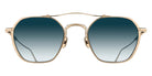 Matsuda® M3145 MTD M3145 Brushed Gold/Blue Gradient 50 Sunglasses - Brushed Gold/Blue Gradient