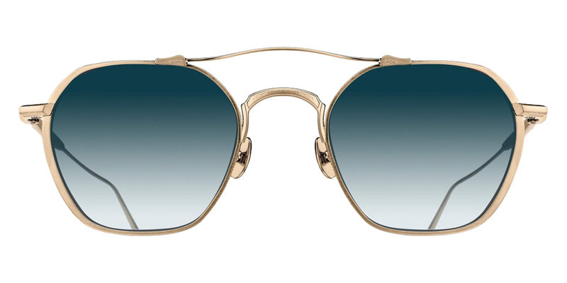 Matsuda® M3145 MTD M3145 Brushed Gold/Blue Gradient 50 Sunglasses - Brushed Gold/Blue Gradient