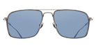 Matsuda® M3146 MTD M3146 Antique Silver 57 Sunglasses - Antique Silver/Cobalt Blue