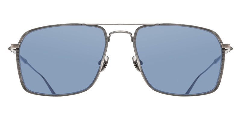 Matsuda® M3146 MTD M3146 Antique Silver 57 Sunglasses - Antique Silver/Cobalt Blue