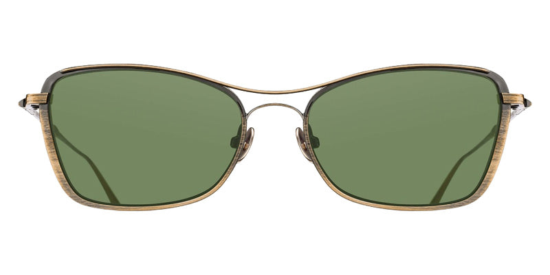 Matsuda® M3147 MTD M3147 Antique Gold 55 Sunglasses - Antique Gold/Sage Green