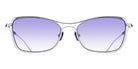 Matsuda® M3147 MTD M3147 Brushed Silver 55 Sunglasses - Brushed Silver/Café Blue Gradient