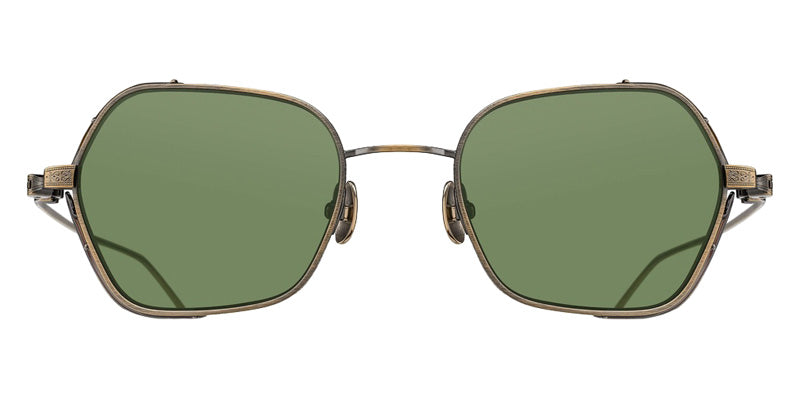 Matsuda® M3153 MTD M3153 Antique Gold 49 Sunglasses - Antique Gold/Sage Green