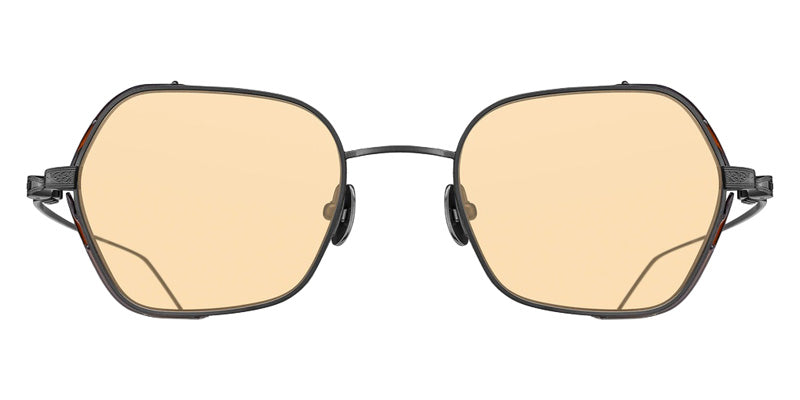 Matsuda® M3153 MTD M3153 Matte Black 49 Sunglasses - Matte Black/Café Orange