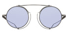 Matsuda® M3154 MTD M3154 Antique Silver 46 Sunglasses - Antique Silver/Café Blue