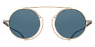 Matsuda® M3154 MTD M3154 Brushed Gold 46 Sunglasses - Brushed Gold/Blue Grey