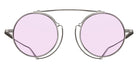 Matsuda® M3154 MTD M3154 Palladium White 46 Sunglasses - Palladium White/Café Violet